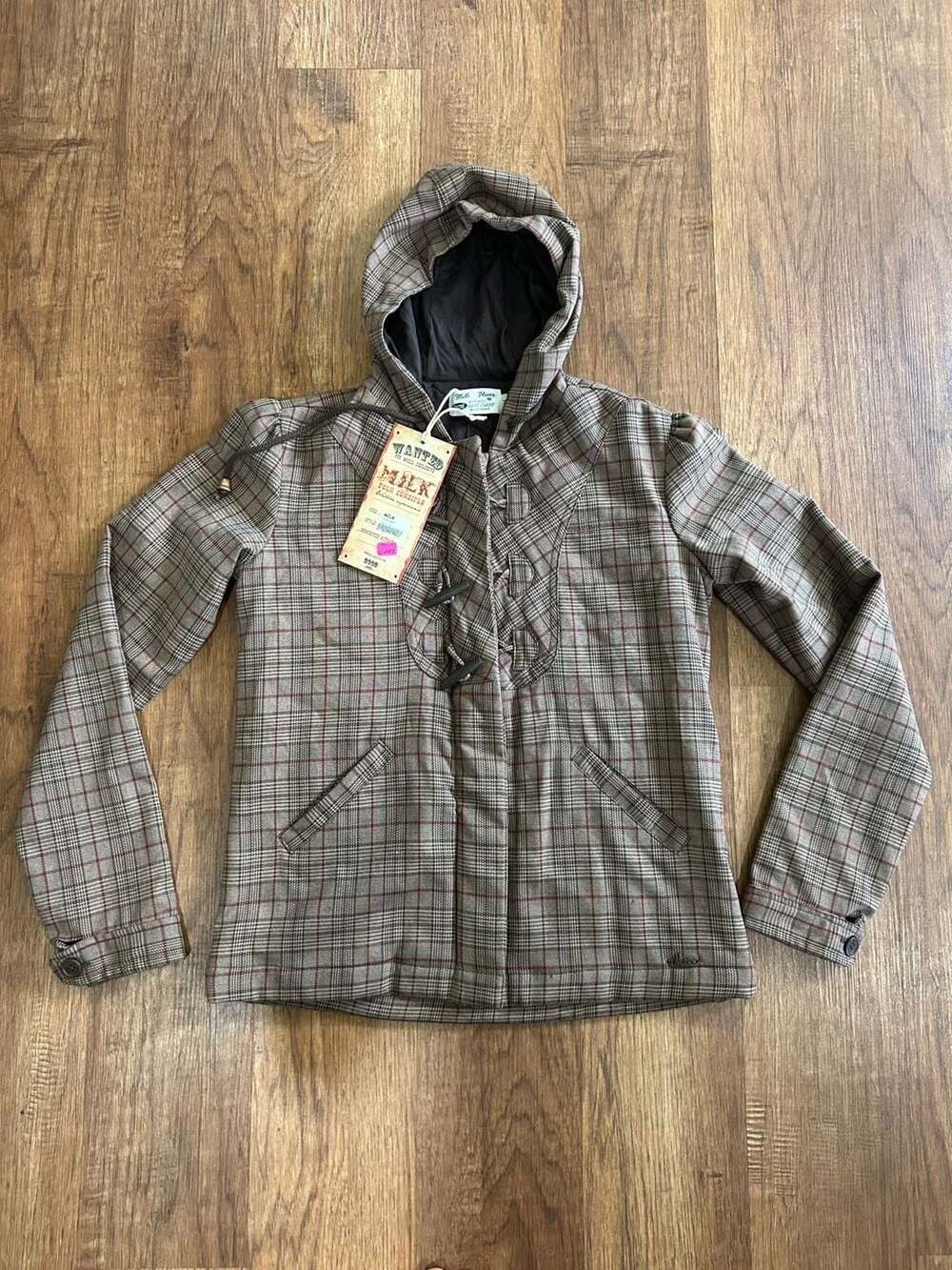 Milk and Blues Authentic East Coast Plaid Toggle Jacket